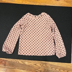 Zara Girls Pink Long Sleeve Blouse - Size 8